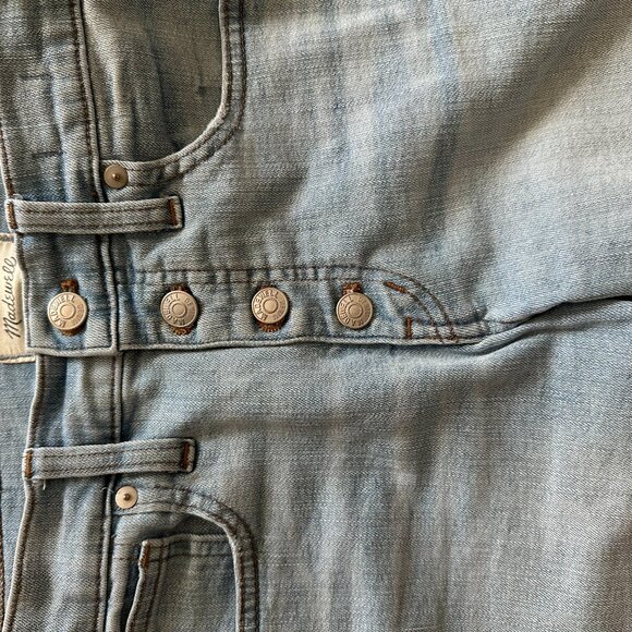 Madewell - 9" High Rise Skinny Jeans - Light Denim Wash - Size 27 - Picture 4 of 7